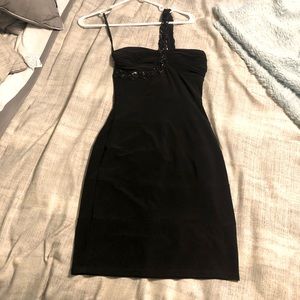 B. Darlin one shoulder black dress